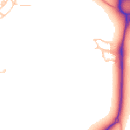 Daytime road noise heatmap for MK17 9GQ