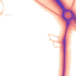 Daytime road noise heatmap for MK17 9GS
