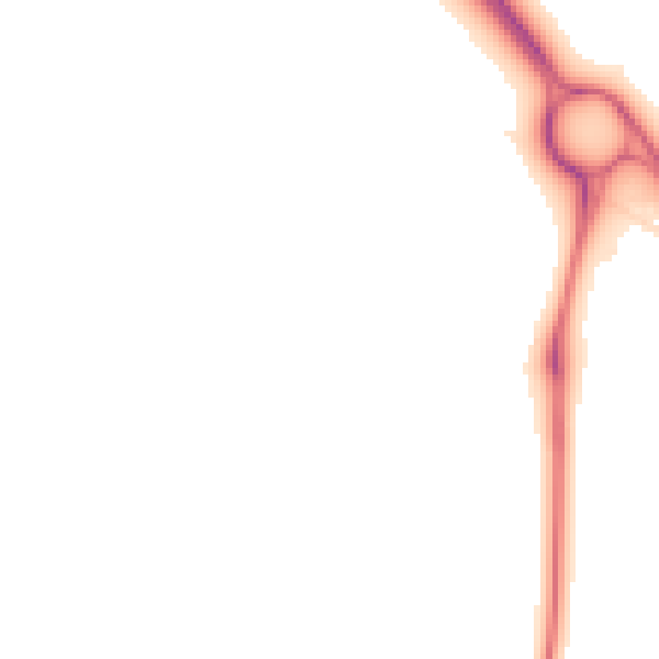 Night-time road noise heatmap for MK17 9GS