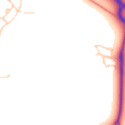 Daytime road noise heatmap for MK17 9GZ