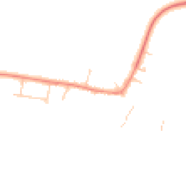 Daytime road noise heatmap for MK17 9JF