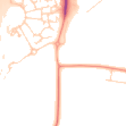 Daytime road noise heatmap for MK17 9JN