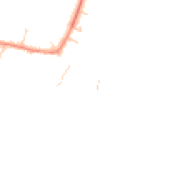 Daytime road noise heatmap for MK17 9LF