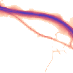 Daytime road noise heatmap for MK17 9LN