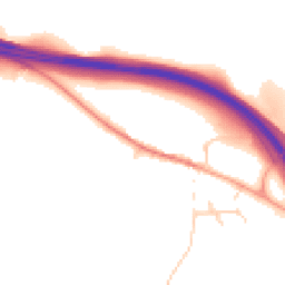 Daytime road noise heatmap for MK17 9LR