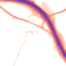 Daytime road noise heatmap for MK17 9NG
