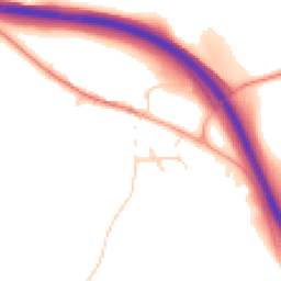 Daytime road noise heatmap for MK17 9NH