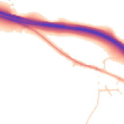 Daytime road noise heatmap for MK17 9NR