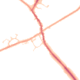Daytime road noise heatmap for MK17 9PT