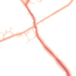 Daytime road noise heatmap for MK17 9PY