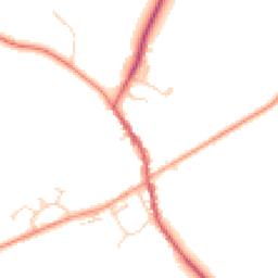 Daytime road noise heatmap for MK17 9QB