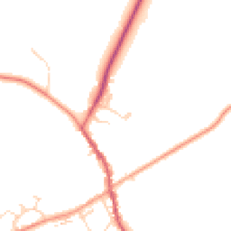 Daytime road noise heatmap for MK17 9QE