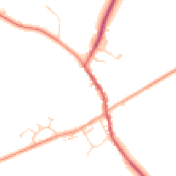 Daytime road noise heatmap for MK17 9QQ