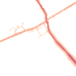 Daytime road noise heatmap for MK17 9QS