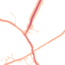 Daytime road noise heatmap for MK17 9QU