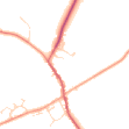 Daytime road noise heatmap for MK17 9QY