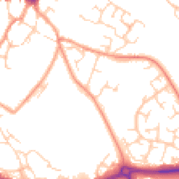 Daytime road noise heatmap for MK18 1AR