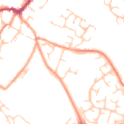Daytime road noise heatmap for MK18 1AY