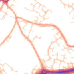 Daytime road noise heatmap for MK18 1BF
