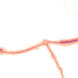 Night-time road noise heatmap for MK18 1BJ