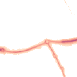 Night-time road noise heatmap for MK18 1BN