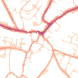Daytime road noise heatmap for MK18 1BP