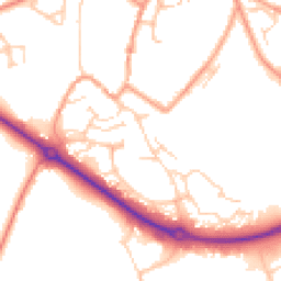 Daytime road noise heatmap for MK18 1DH