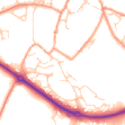 Daytime road noise heatmap for MK18 1DL