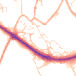 Daytime road noise heatmap for MK18 1DN