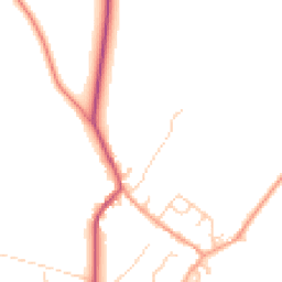 Daytime road noise heatmap for MK18 1EF