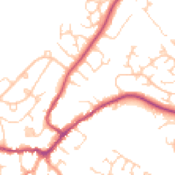Daytime road noise heatmap for MK18 1PB