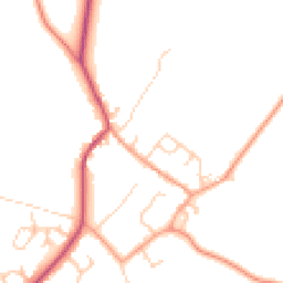 Daytime road noise heatmap for MK18 1QP
