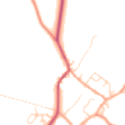 Daytime road noise heatmap for MK18 1RD