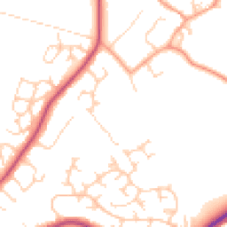Daytime road noise heatmap for MK18 1RJ