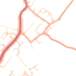 Daytime road noise heatmap for MK18 1RL