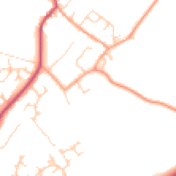 Daytime road noise heatmap for MK18 1RN