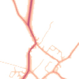 Daytime road noise heatmap for MK18 1RX