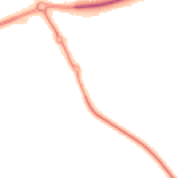 Night-time road noise heatmap for MK18 1SZ