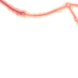 Night-time road noise heatmap for MK18 1TH