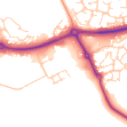 Daytime road noise heatmap for MK18 1UL