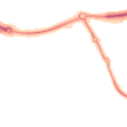 Night-time road noise heatmap for MK18 1XJ