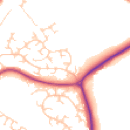Daytime road noise heatmap for MK18 1YW