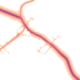 Daytime road noise heatmap for MK18 2AR