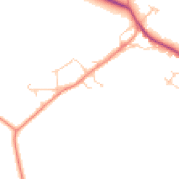 Daytime road noise heatmap for MK18 2BF