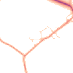 Daytime road noise heatmap for MK18 2BG