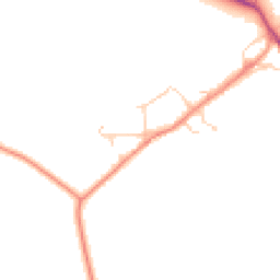Daytime road noise heatmap for MK18 2BJ