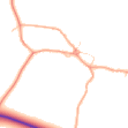 Daytime road noise heatmap for MK18 2DG