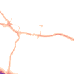 Daytime road noise heatmap for MK18 2GF