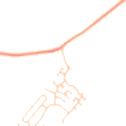 Daytime road noise heatmap for MK18 2HF