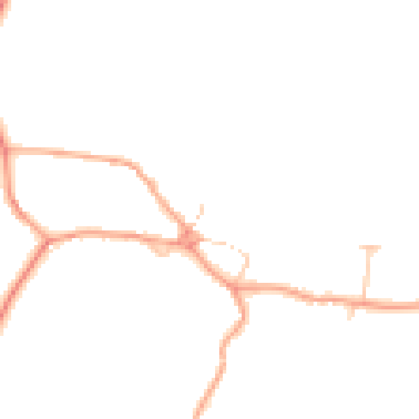 Daytime road noise heatmap for MK18 2HP